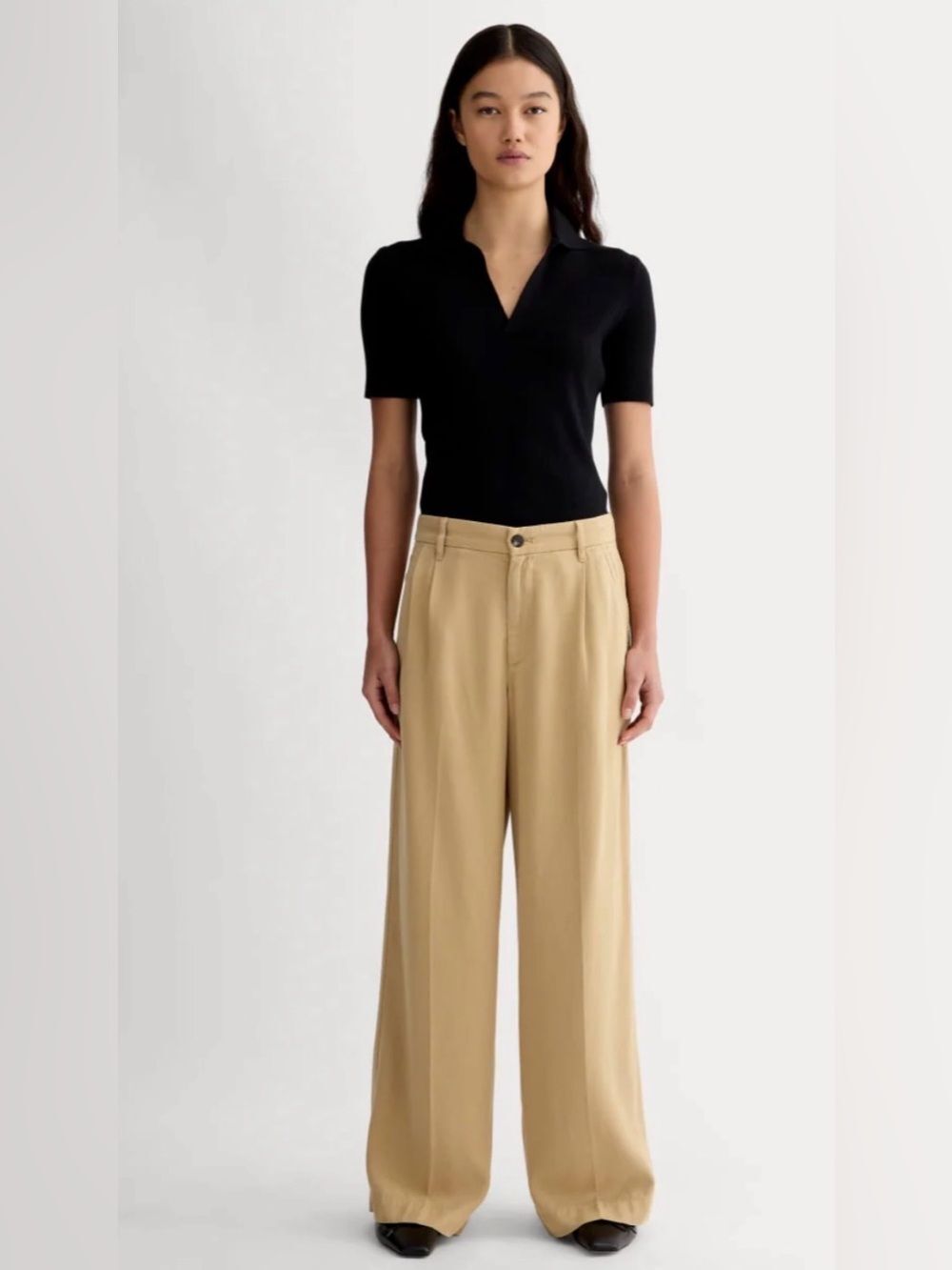 New Everlane THE TROUSER IN BUTTERSOFT Classic Khaki Size 00